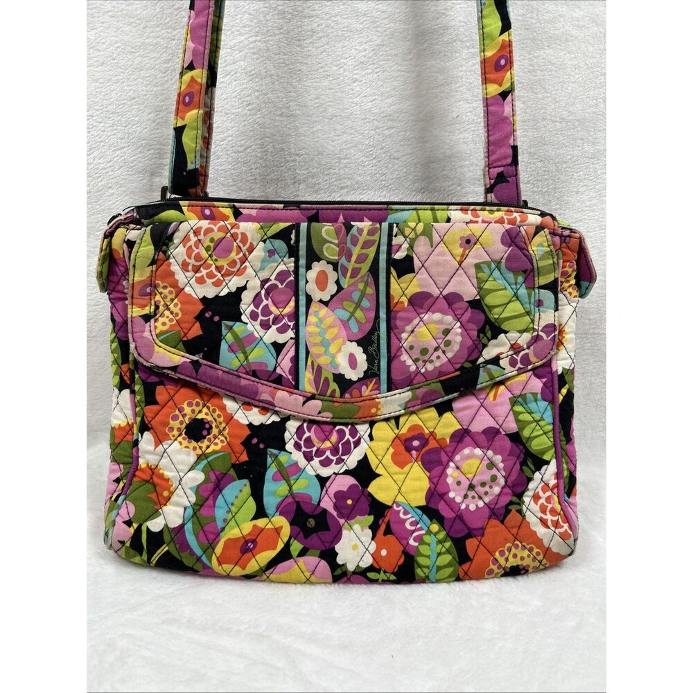Vera Bradley Tablet Hipster Va Va Bloom Crossbody Messenger Purse 12x9x2